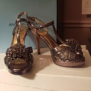 Antonio Melani beaded sandals